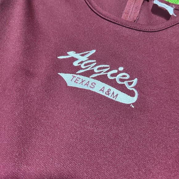 Vintage Texas A&M Dress Youth Md Aggie Cheerleader Outfit USA Made Embroider 80s - Picture 2 of 12